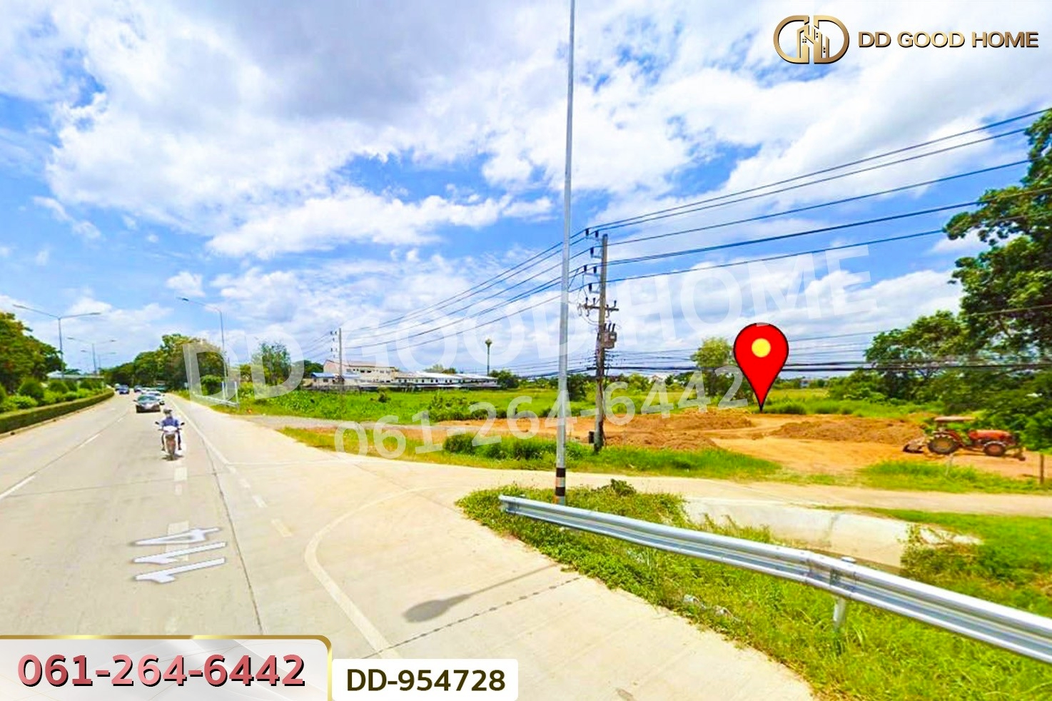 DD-954728 ที่ดินเมืองลำพูน 1 ไร่ 236 ตร.ว. ลำพูน ใกล้โกลบอลเฮ้าส์