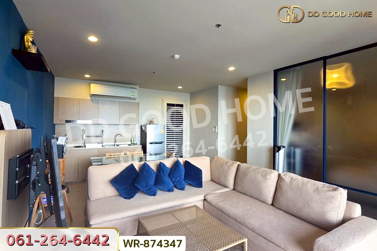 WR-874347F คอนโด บ้านทิวทะเล บลูแซฟไฟร์ ชะอำ เพชรบุรี วิวทะเล 180 องศา