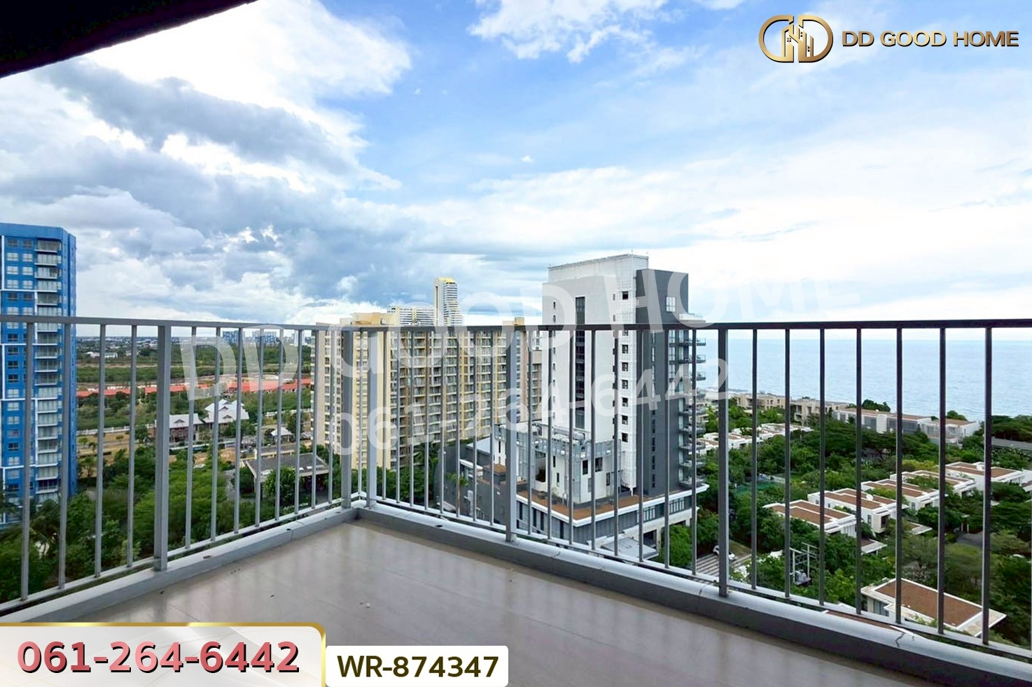 WR-874347F คอนโด บ้านทิวทะเล บลูแซฟไฟร์ ชะอำ เพชรบุรี วิวทะเล 180 องศา