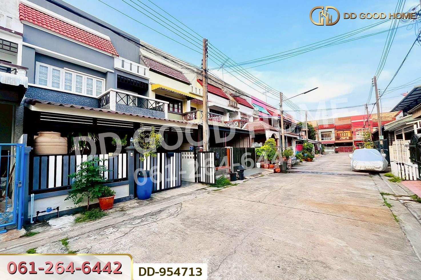 DD-954713 ทาวน์เฮ้าส์ ชมฟ้า-วรางกูล คลอง 2 ธัญบุรี ปทุมธานี ใกล้ตลาด ดีดี มาร์เช่
