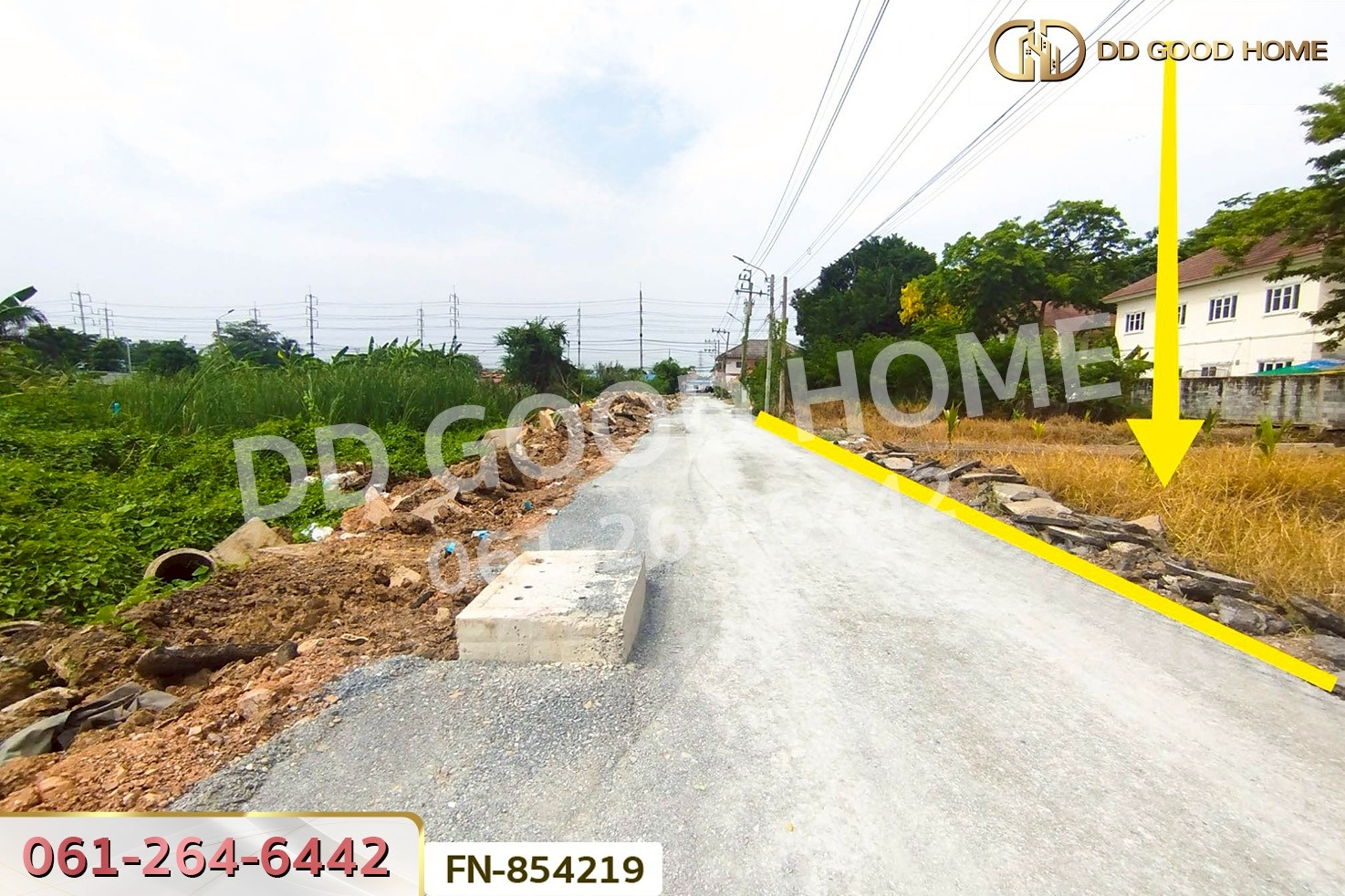 FN-854219 ที่ดินบางบัวทอง 147 ตร.ว. นนทบุรี ใกล้โรงเรียนสารสาสน์วิเทศไทรน้อยพิทยาคาร
