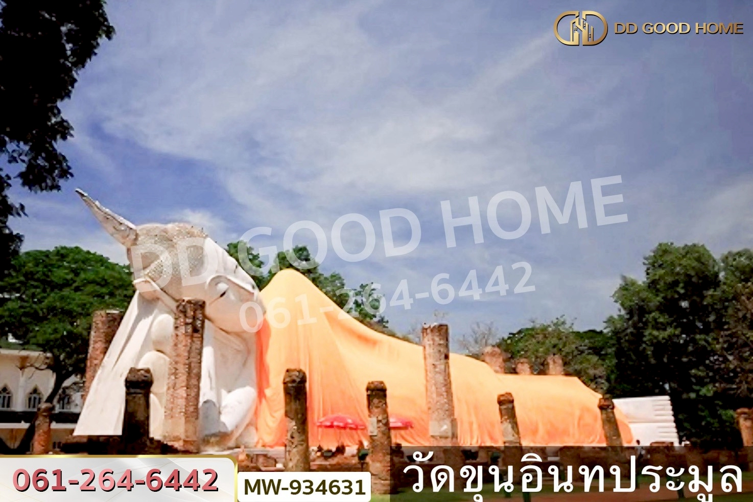 AW-934631 ที่ดินวังน้ำเย็น 19 ไร่ 46 ตร.ว. อ่างทอง ใกล้วัดหนองยาง