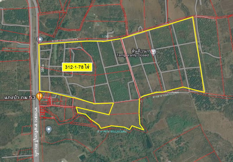ประกาศขายที่ดินแปลงใหญ่ ติดถนนใหญ่ จันทบุรี – สระแก้ว (ทล.317)