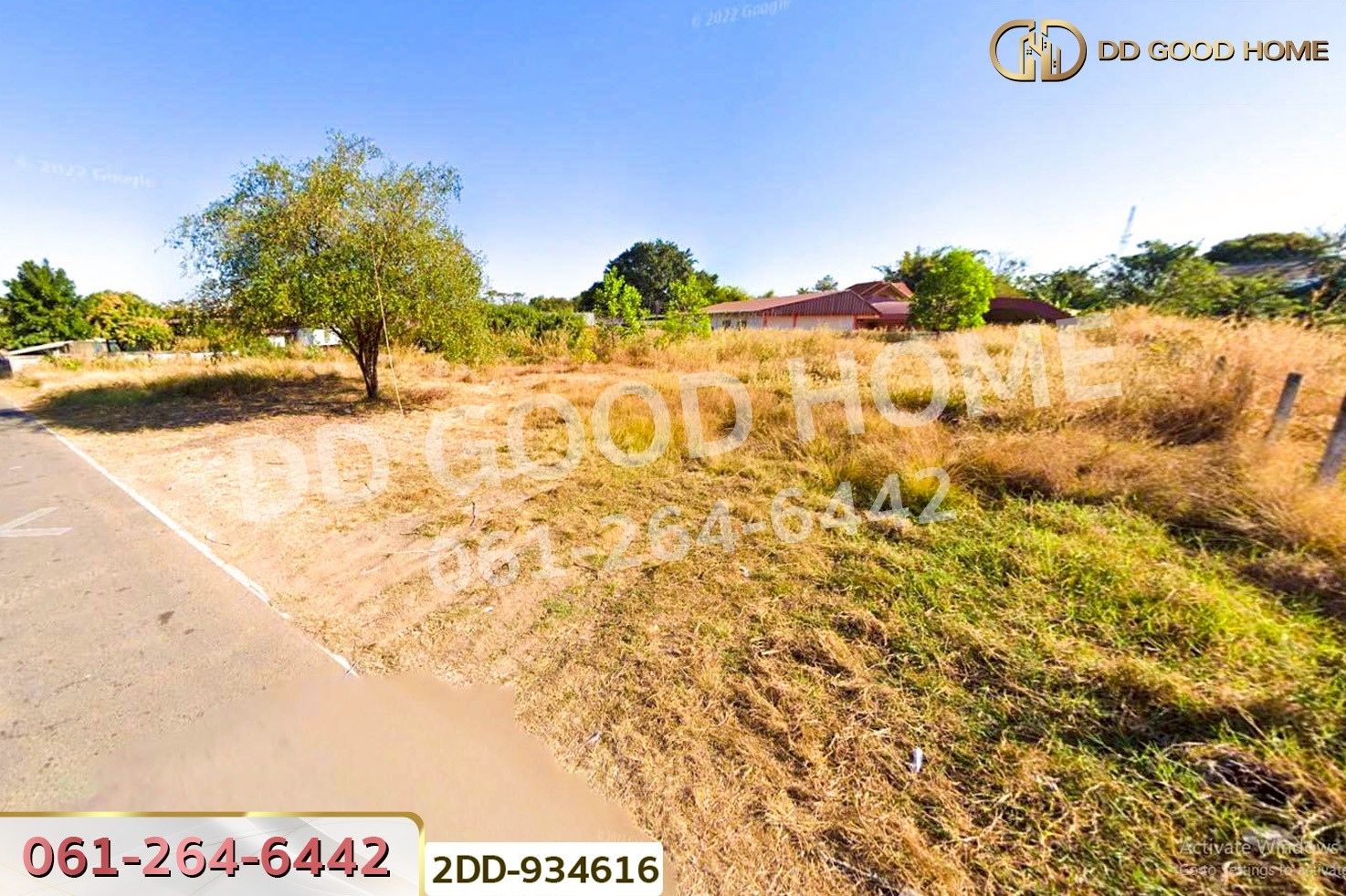 2DD-934616 ที่ดินเลิงนกทา 318.3 ตร.ว. ยโสธร ใกล้สถานีขนส่งผู้โดยสารเทศบาลตำบลสามแยก