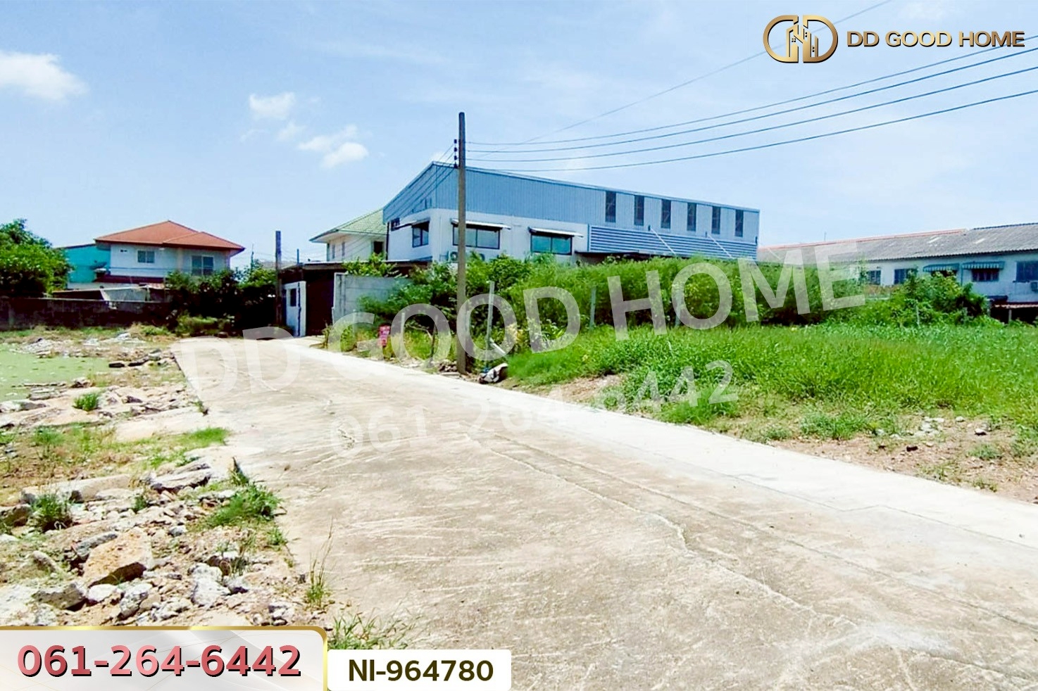 NI-964780 ที่ดินบางบัวทอง 160 ตร.ว. นนทบุรี ใกล้วัดลาดปลาดุก (เช่า)