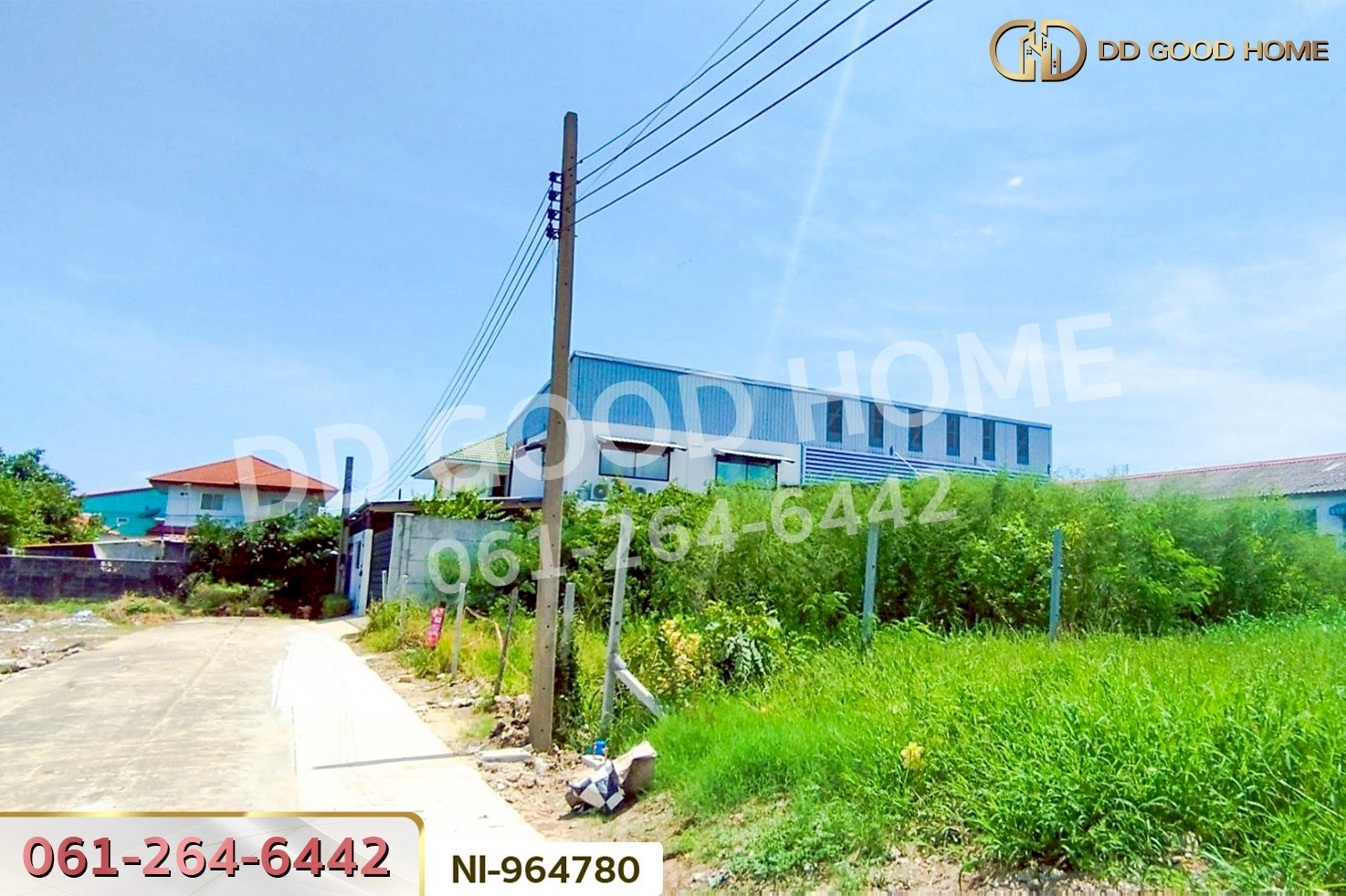NI-964780 ที่ดินบางบัวทอง 160 ตร.ว. นนทบุรี ใกล้วัดลาดปลาดุก (เช่า)