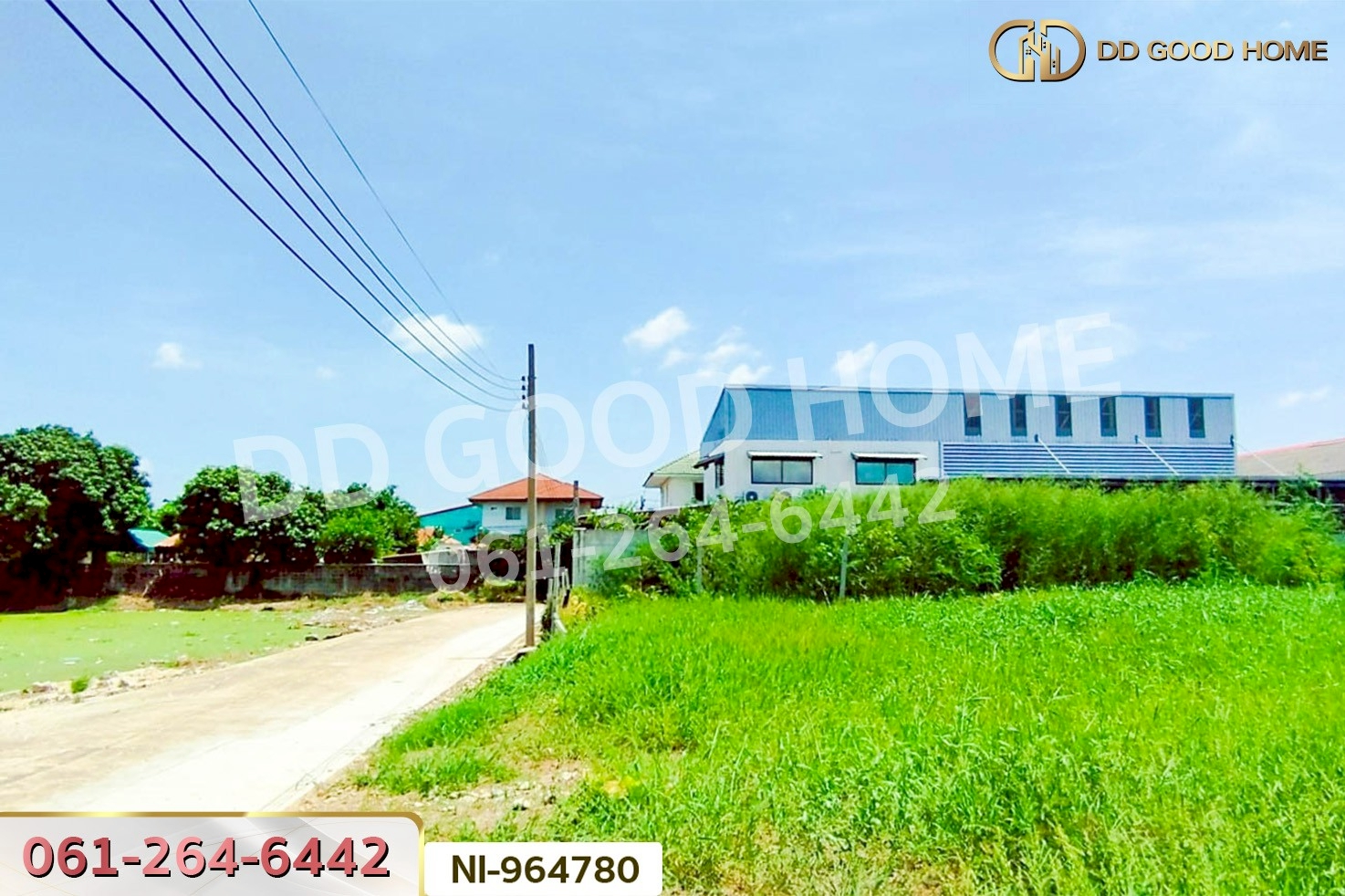 NI-964780 ที่ดินบางบัวทอง 160 ตร.ว. นนทบุรี ใกล้วัดลาดปลาดุก (เช่า)