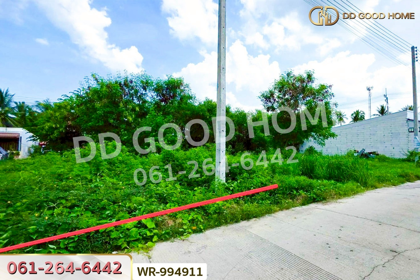 WR-994911 ที่ดินบ้านแพ้ว 22.8 ตร.ว. โครงการปวริศา สมุทรสาคร ใกล้โรงพยาบาลบ้านแพ้ว (องค์การมหาชน)