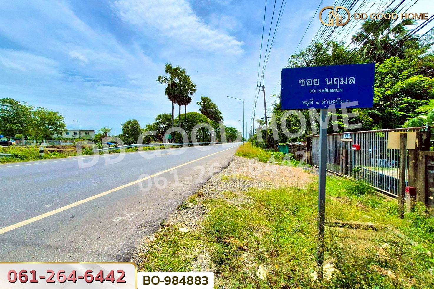 BO-984883 ที่ดินหนองเสือ 60 ตร.ว. ปทุมธานี ใกล้โรงเรียนสารสาสน์วิเทศปทุมธานี