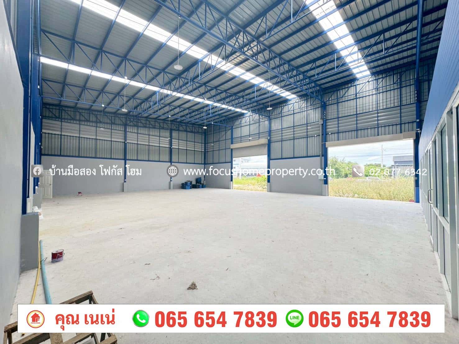 ขาย ที่ดินพร้อมโกดัง 450 ตร.ว ต.ราษฎร์นิยม ไทรน้อย