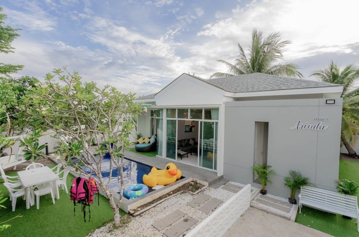 ขายบ้านเดี่ยวชั้นเดียว หมู่บ้านชะอำเฮ้าส์  พร้อมสระว่ายน้ำส่วนตัว อำเภอชะอำ เพชรบุรี