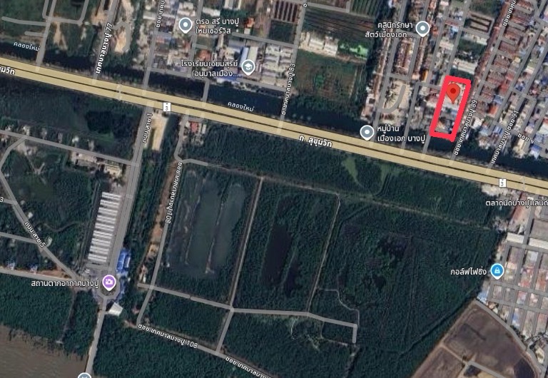ขายที่ดินถมแล้ว ตรงข้าม สถานตากอากาศบางปู ขนาด 6 ไร่ ต.บางปูใหม่ อ.เมืองสมุทรปราการ จ.สมุทรปราการ 