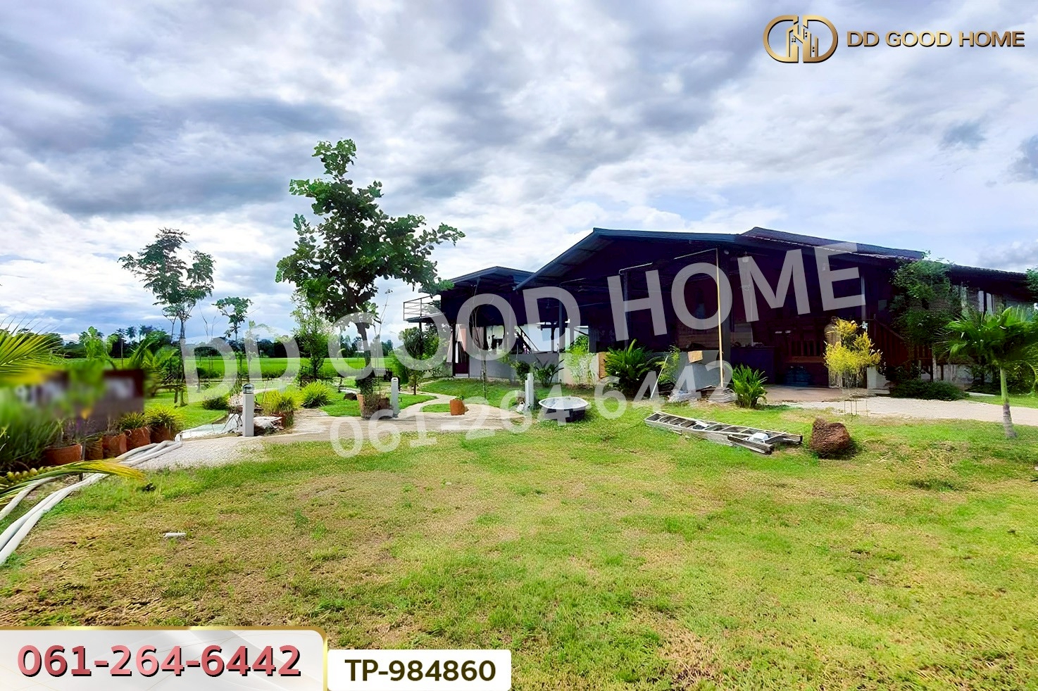 NI-984860 ที่ดินพร้อมบ้านเดี่ยวหนองมะโมง 1 ไร่ (บ้านกลางนาโฮมสเตย์) ชัยนาท ใกล้โลตัส ชัยนาท