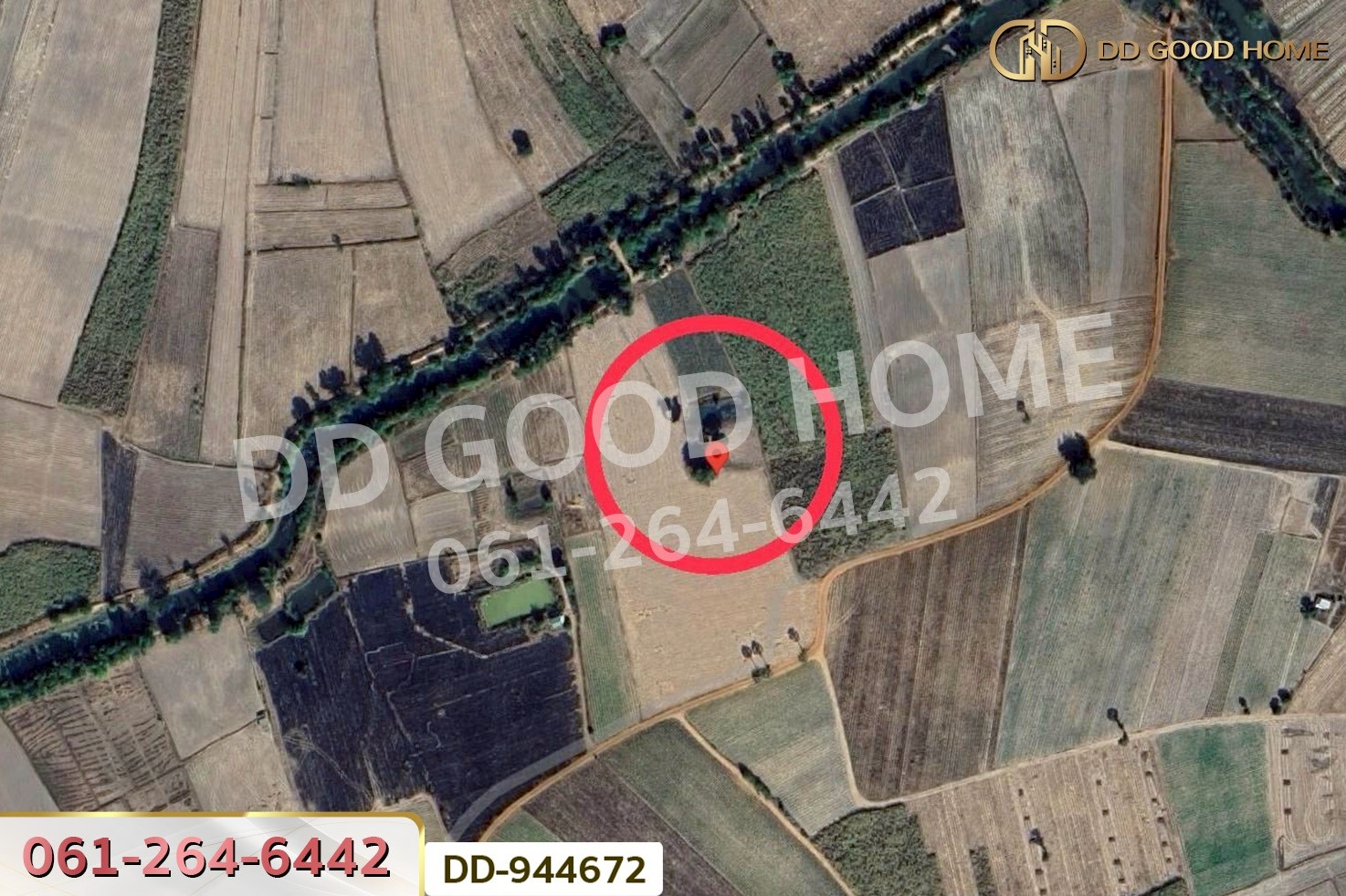 DD-944672 ที่ดินโนนสะอาด 9 ไร่ 261 ตร.ว. อุดรธานี ใกล้สำนักงานสาธารณสุขอำเภอโนนสะอาด