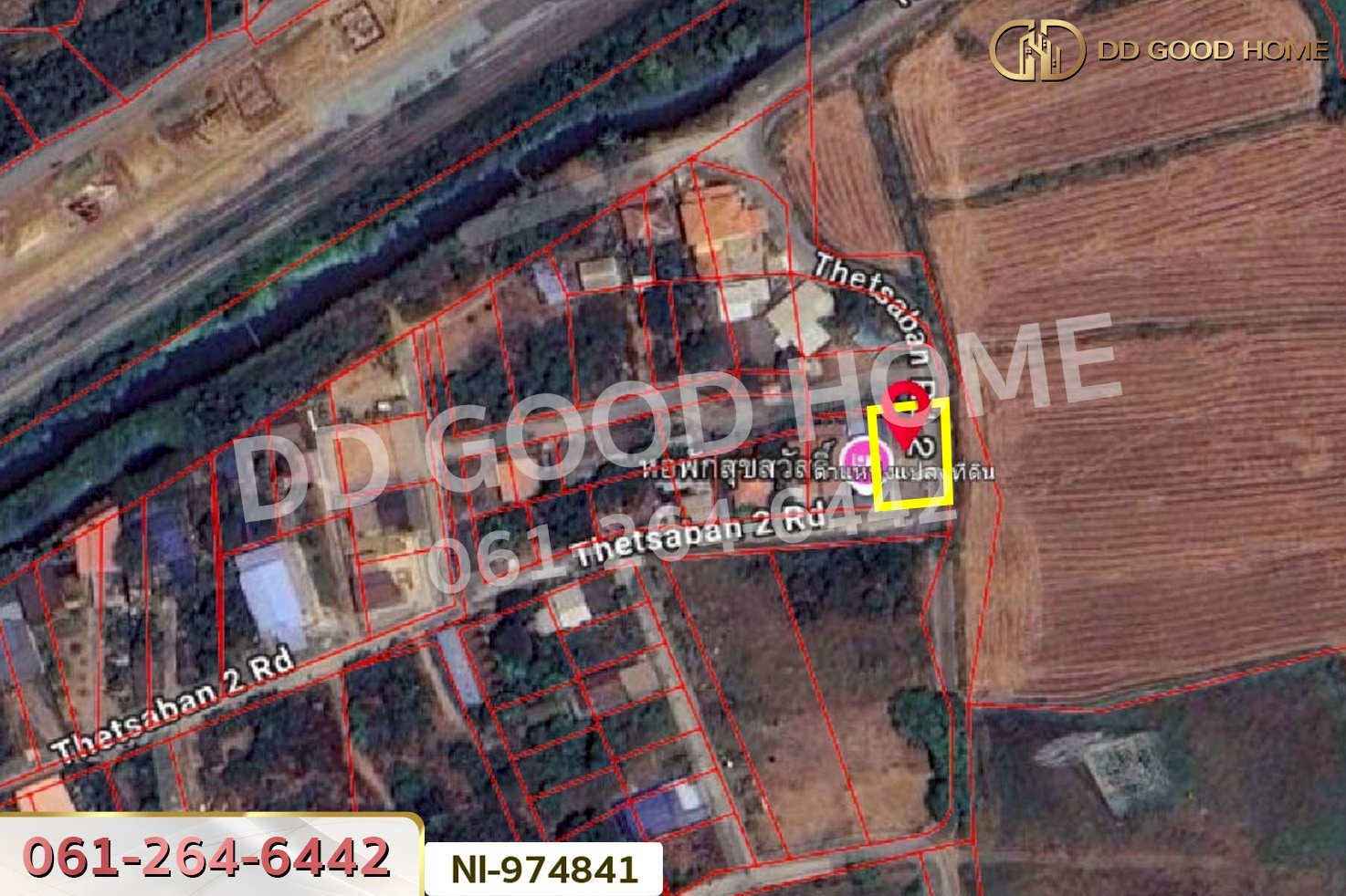 NI-974841 ที่ดินพร้อมสิ่งปลูกสร้าง 120 ตร.ว. พระนครศรีอยุธยา ใกล้ตลาดชุมทางสถานีรถไฟบ้านภาชี