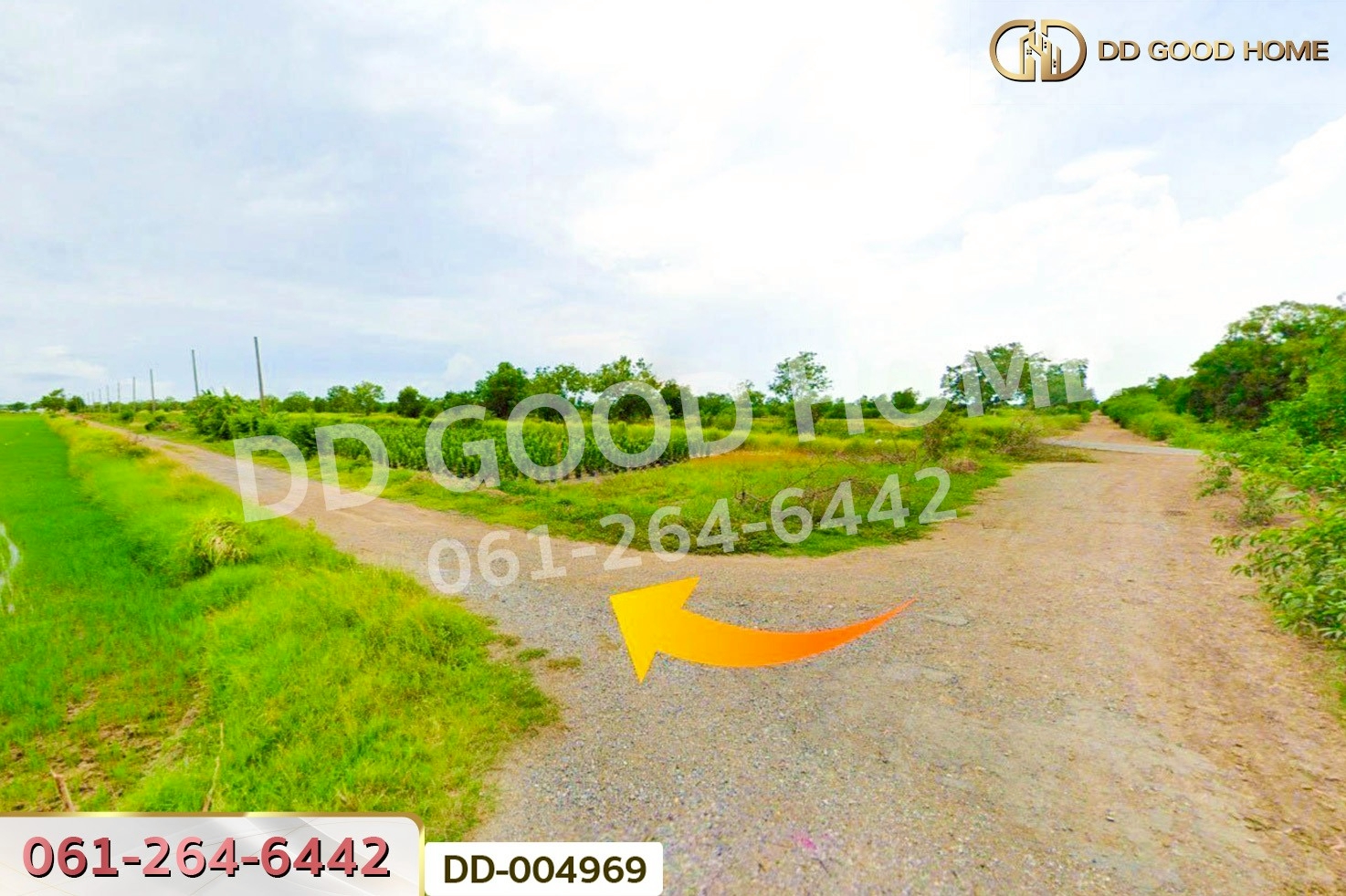 DD-004969 ที่ดินศีรษะกระบือ 52 ตร.ว. องครักษ์ นครนายก ใกล้มหาวิทยาลัยศรีนครินทรวิโรฒ องครักษ์