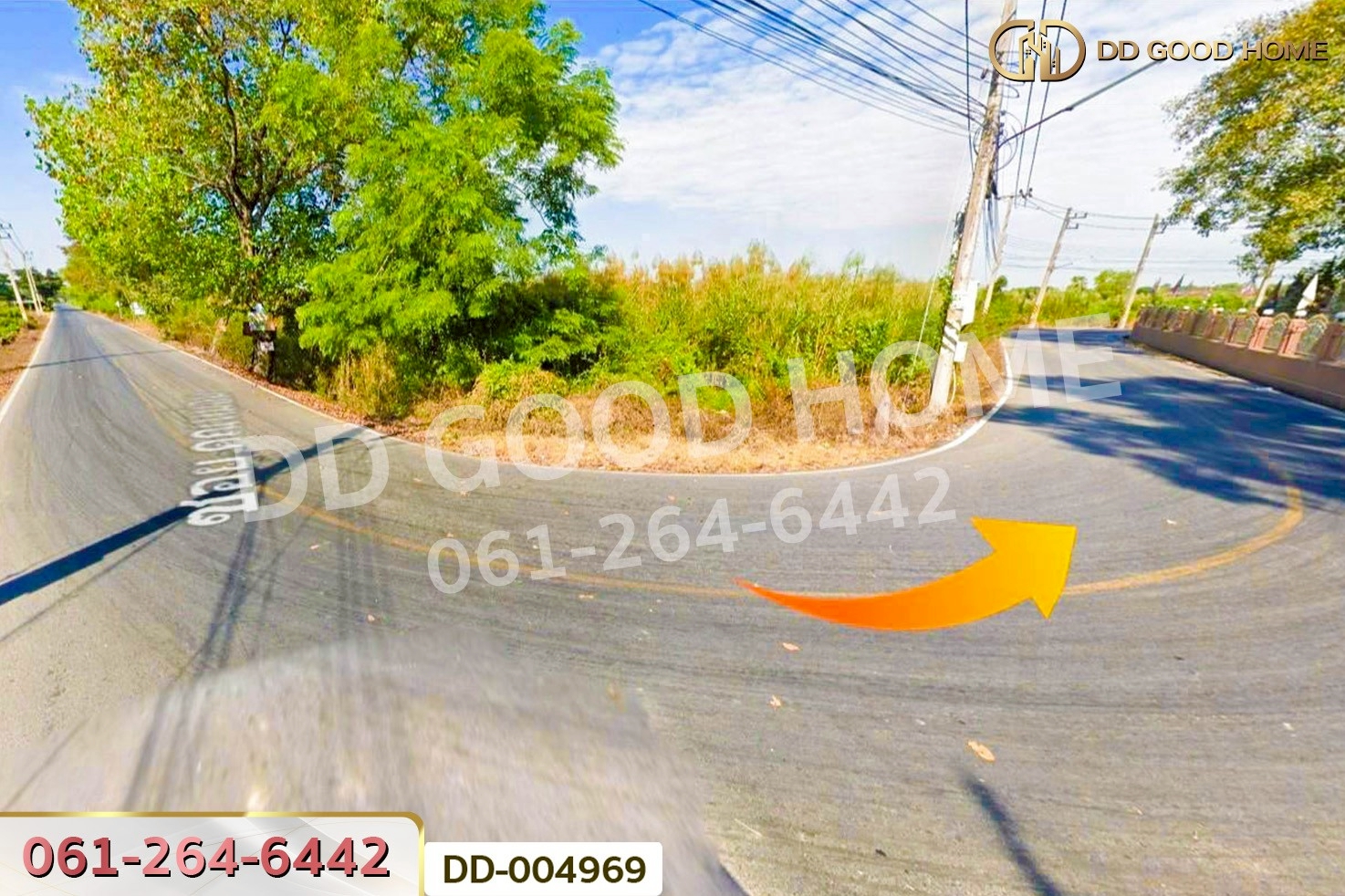 DD-004969 ที่ดินศีรษะกระบือ 52 ตร.ว. องครักษ์ นครนายก ใกล้มหาวิทยาลัยศรีนครินทรวิโรฒ องครักษ์