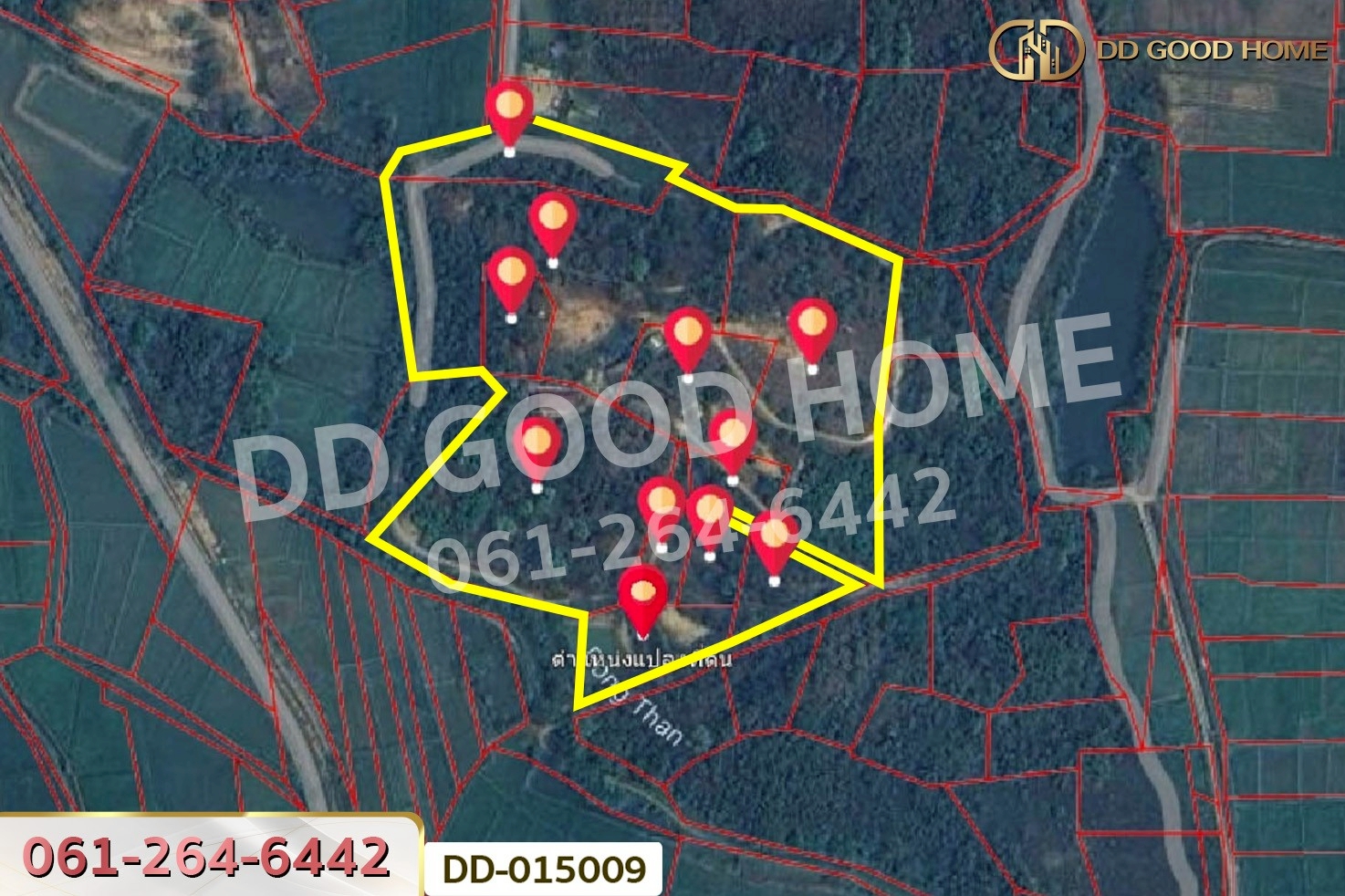DD-015009 ที่ดินพร้อมสิ่งปลูกสร้างพาน 37 ไร่ 251.4 ตร.ว. เชียงราย ใกล้มหาวิทยาลัยเทคโนโลยีราชมงคลล้านนา