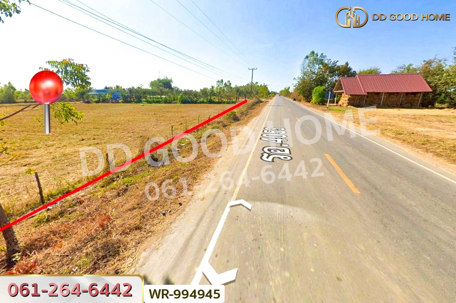 WR-994945 ที่ดินพระธาตุ 3 ไร่ 118.1 ตร.ว. ร้อยเอ็ด ใกล้สนามบินร้อยเอ็ด