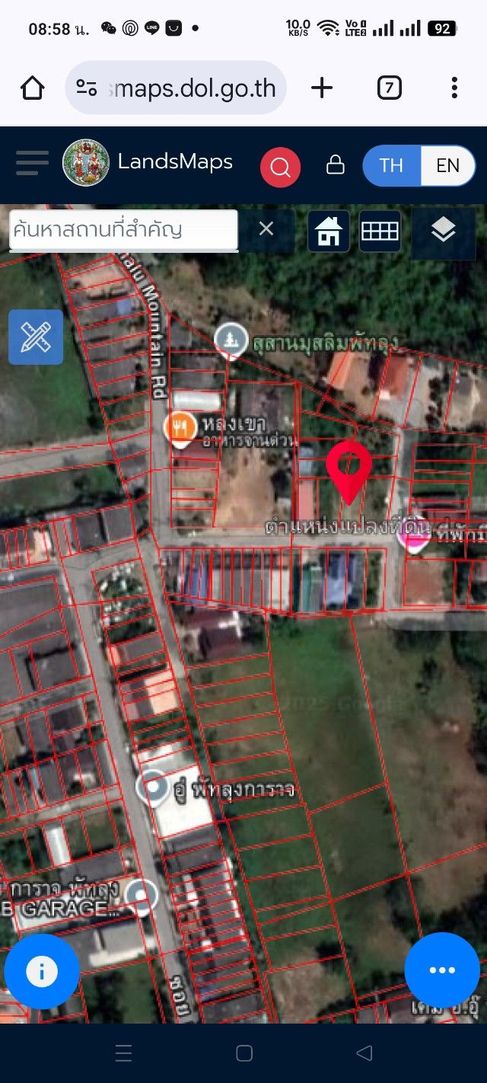 ขายที่ดินเปล่า ทำเลดี หน้าภูเขาอกทะลุ ห่างจากสถานีรถไฟ 500 เมตร จังหวัดพัทลุง  