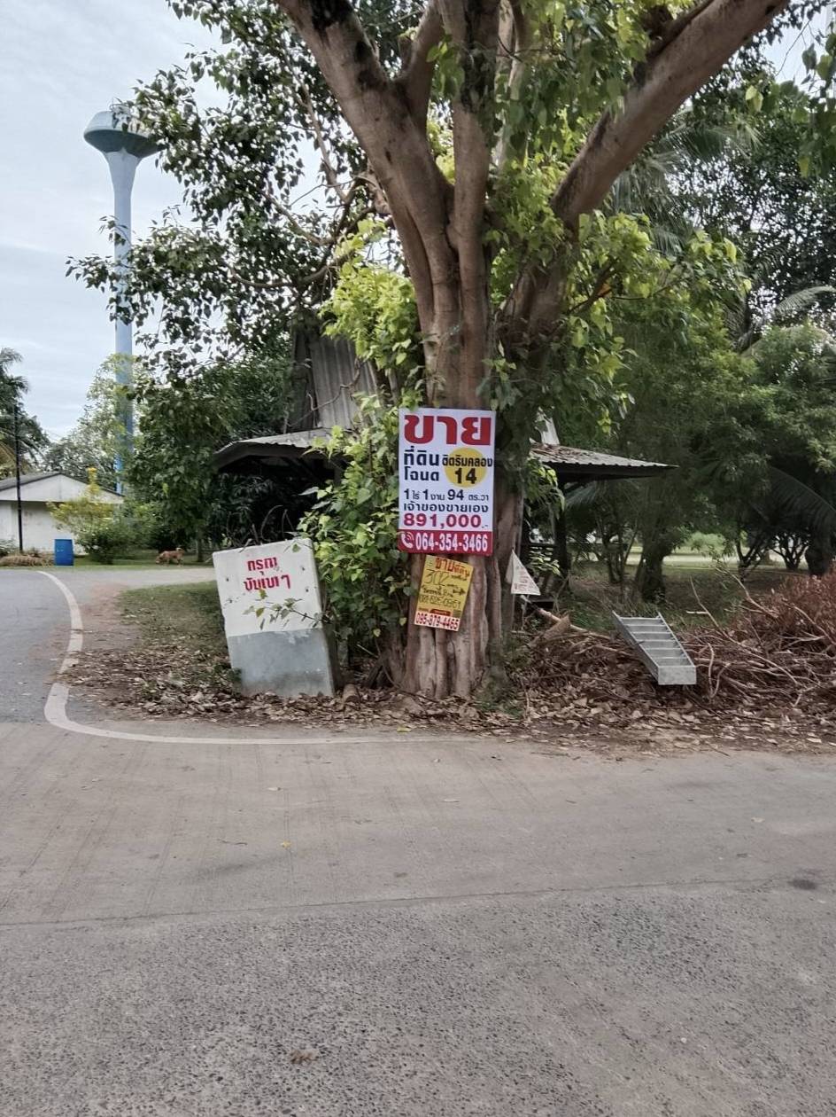 ขายที่ดินเปล่า ไร่ครึ่งไม่ถึงล้าน ทำเลดี ติดถนนเลียบคลอง14 อำเภอองครักษ์ จังหวัดนครนายก (เจ้าของขายเอง)