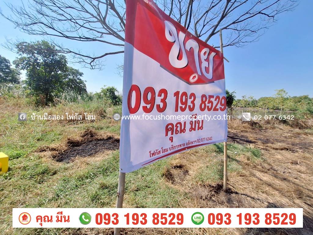 ขาย ที่ดินเปล่า ใกล้วัดเจดีย์หอย ลาดหลุมแก้ว ปทุมธานี