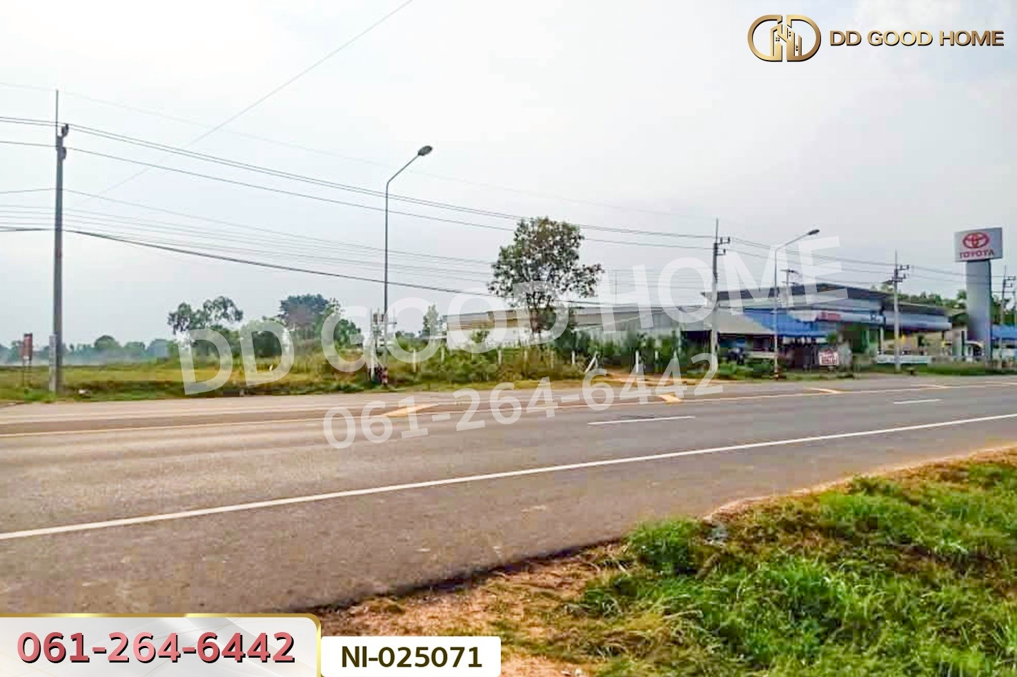 NI-025071 ที่ดินบ้านกรวด 7 ไร่ 86.4 ตร.ว. บุรีรัมย์ ใกล้โรงพยาบาลบ้านกรวด