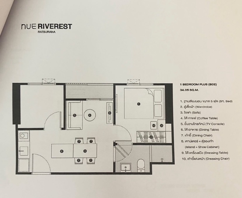 ขายดาวน์คอนโด โครงการ Nue Riverest ราษฎร์บูรณะ วิวแม่น้ำเจ้าพระยา กรุงเทพ