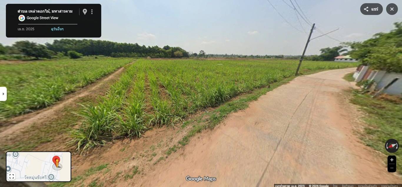 ขายที่ดินเปล่า ทำเลดี อำเภอ ชื่นชม มหาสารคาม