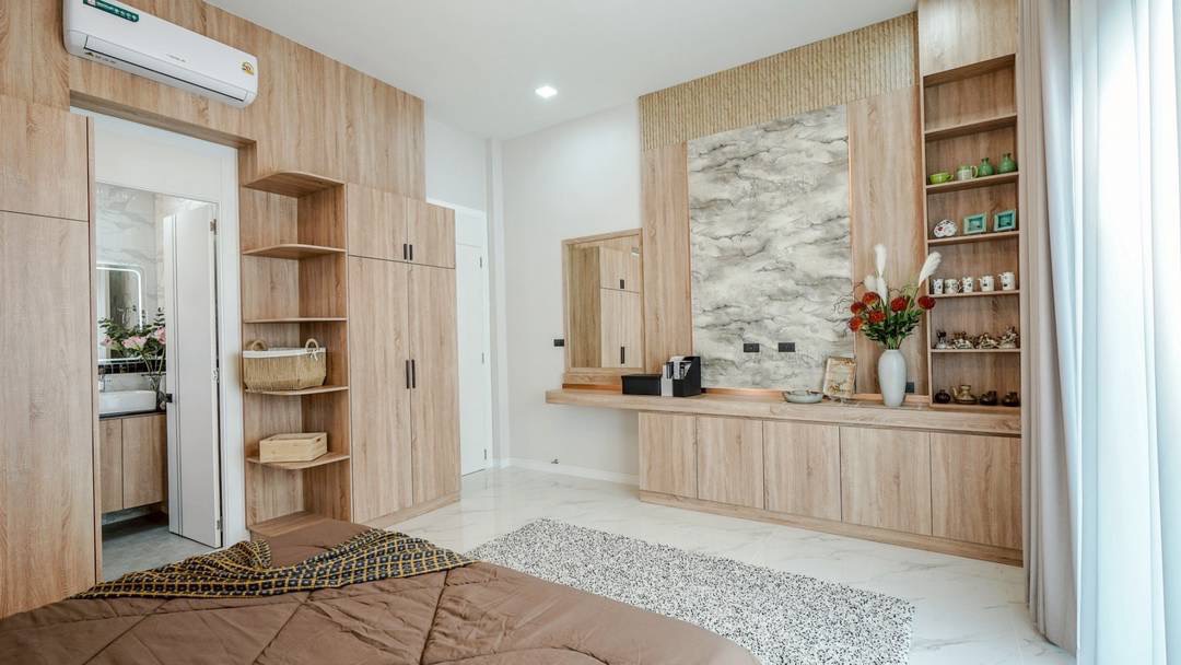 ขายบ้านหรูพร้อมอยู่ ใกล้ขอบอ่างมาบประชัน | พูลวิลล่าชั้นเดียว บิ้วอินครบทั้งหลัง บนทำเลศักยภาพ Map Prachan Reservoir