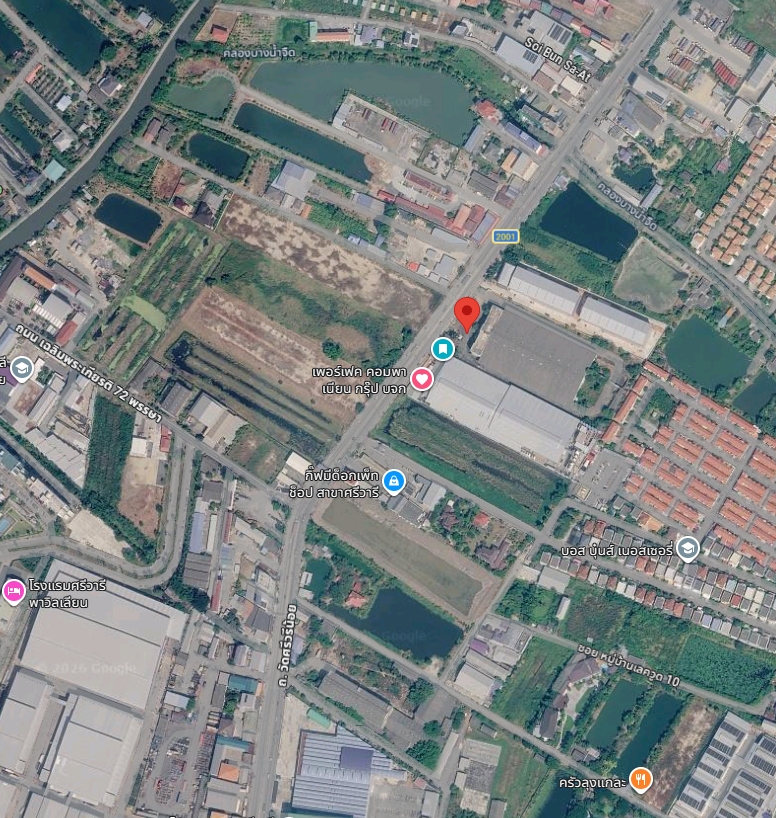 ขายโรงงานพร้อมที่ดิน ผังเมืองสีม่วง ทำเลศักยภาพบางนา–ตราด ใกล้สุวรรณภูมิ