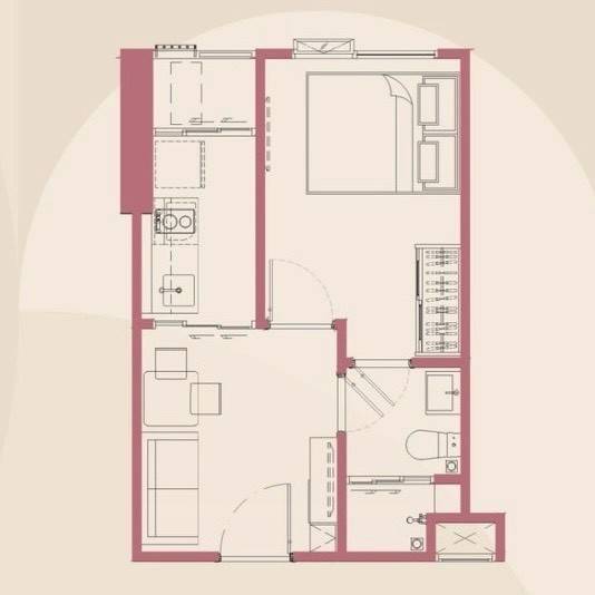 ขายดาวน์คอนโด Modiz Vault Kaset Sripatum ชั้น 6 ใกล้ BTS ศรีปทุม 500 ม. ลด 270,000 เหลือเพียง 2.74 ล้าน