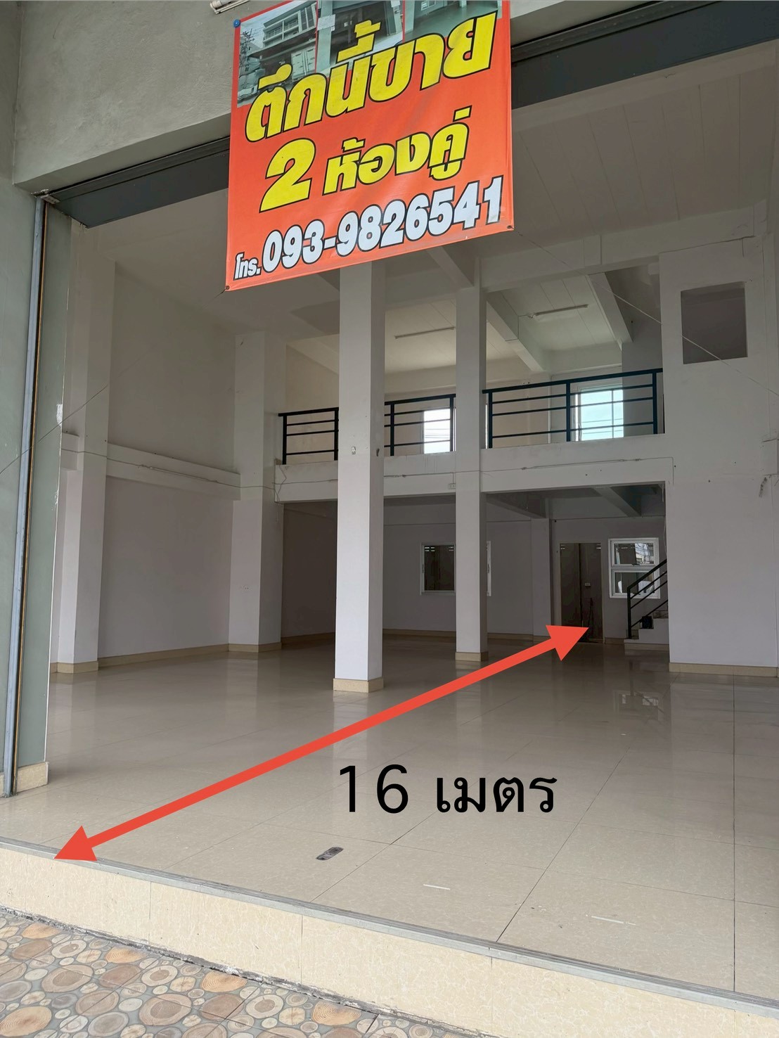 ขายอาคารพาณิชย์ 2 คูหา 3 ชั้น พร้อมชั้นลอย ทำเลดี ใกล้ตลาดไท อ.คลองหลวง จ.ปทุมธานี