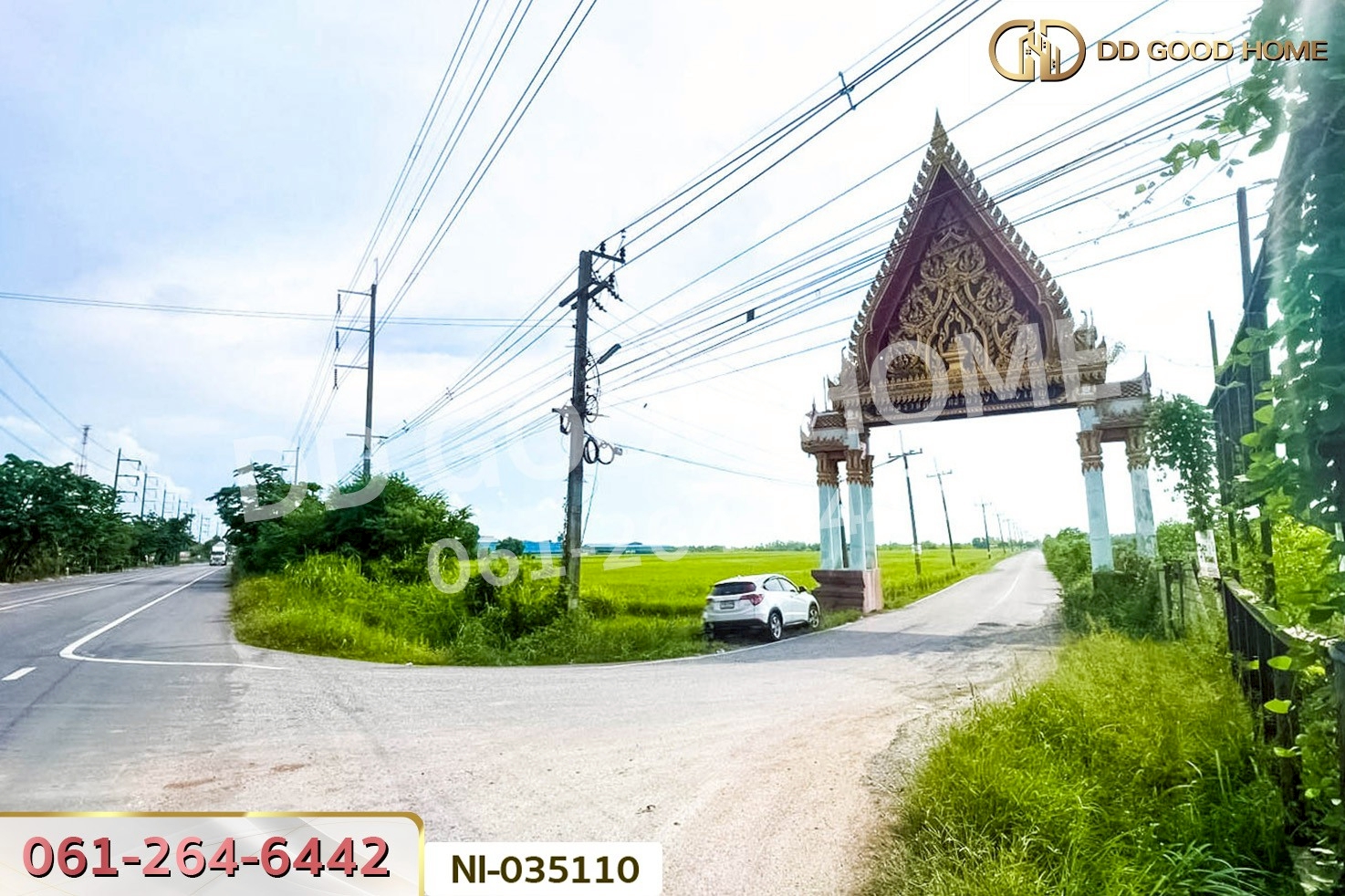 ที่ดินบางน้ำเปรี้ยว 10 ไร่ ฉะเชิงเทรา ใกล้โรงเรียนสิทธิสุนทรอุทิศ (เช่า) NI-035110