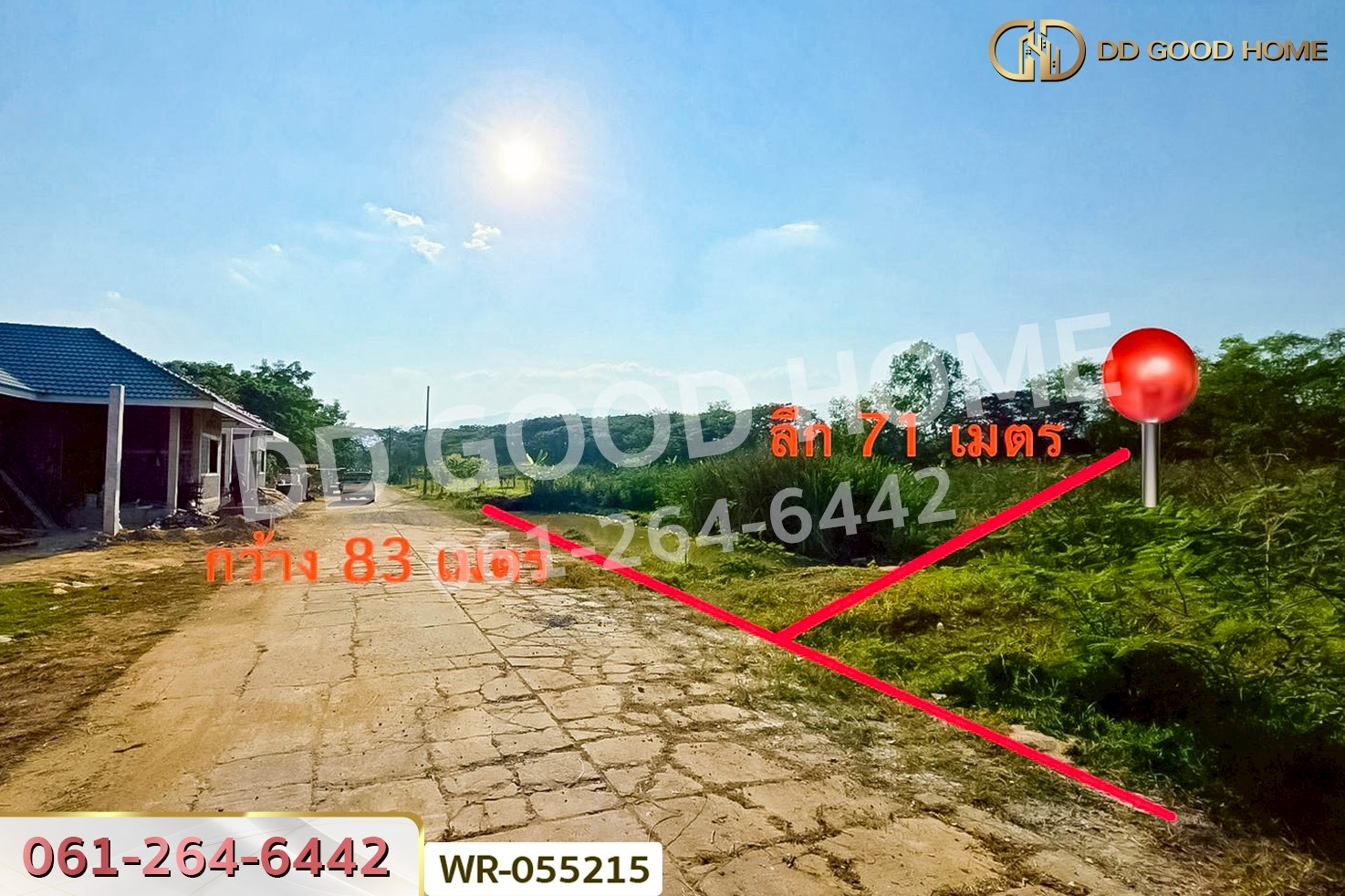 ที่ดินสันทราย 3 ไร่ 253 ตร.ว. เชียงใหม่ ใกล้มหาวิทยาลัยแม่โจ้ WR-055215