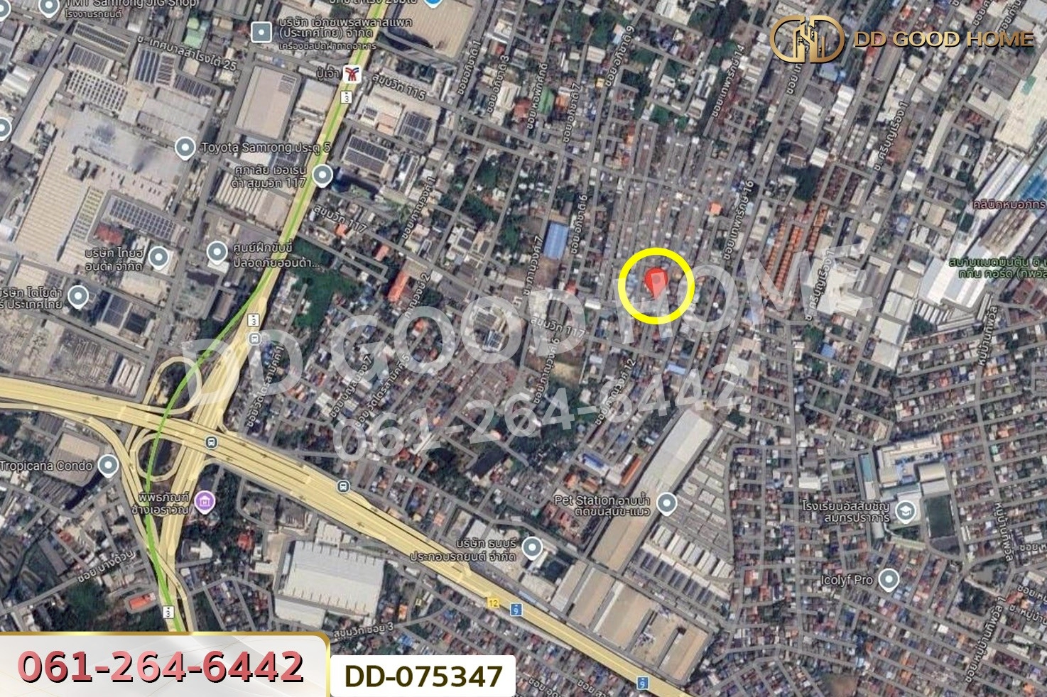 ที่ดินสำโรงฝั่งใต้ 46 ตร.ว. สมุทรปราการ ใกล้ MRTปู่เจ้า DD-075347