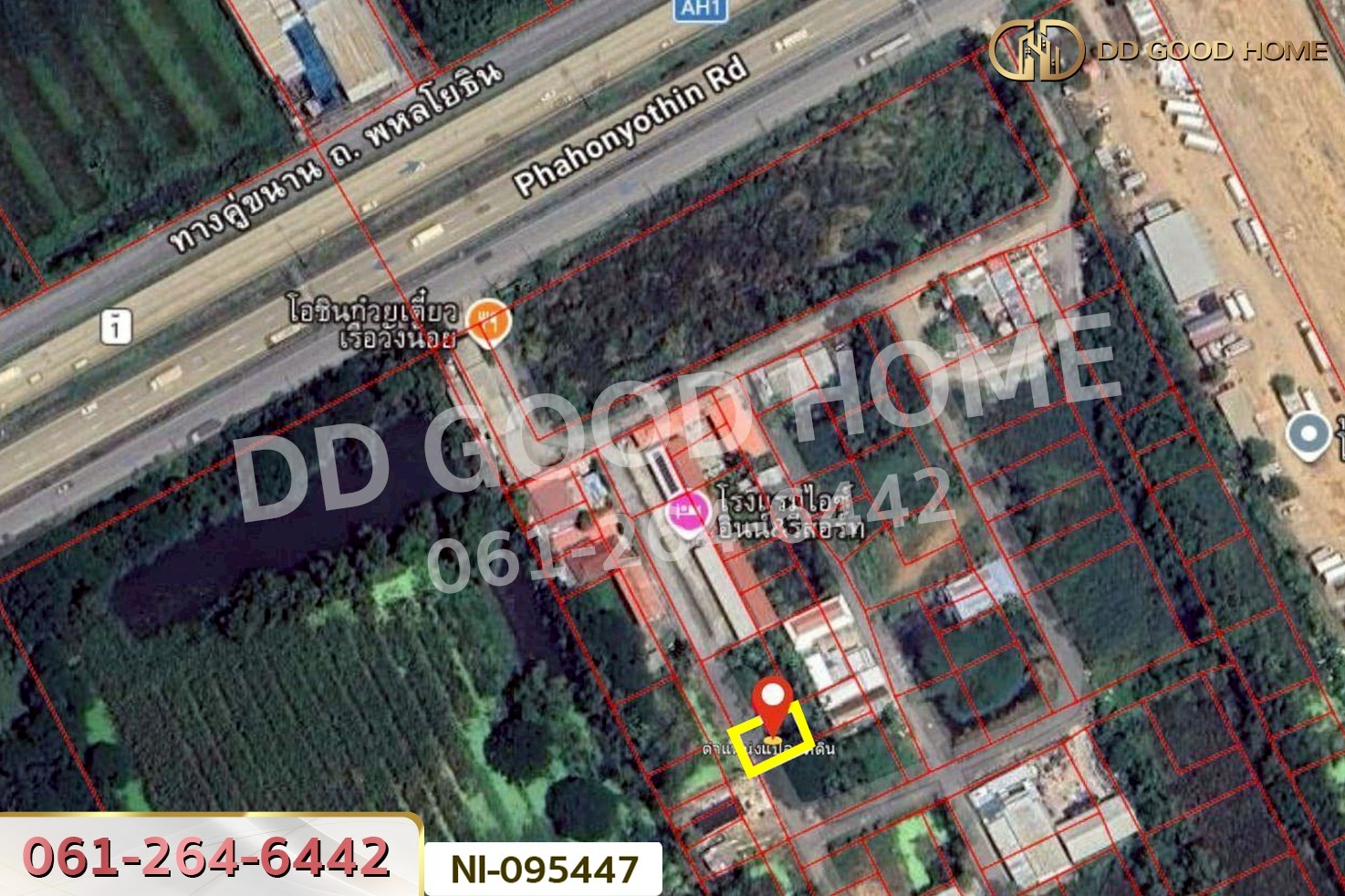 ที่ดินวังน้อย 58 ตร.ว. พระนครศรีอยุธยา ใกล้ตลาดวังน้อยเมืองใหม่ NI-095447