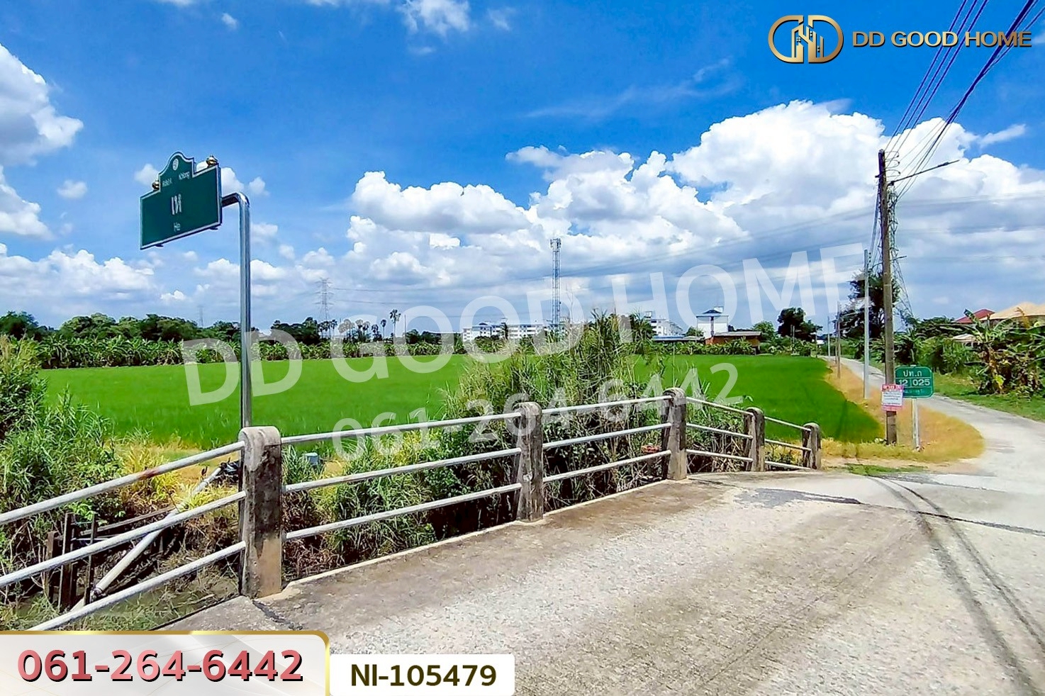 ที่ดินบางคูวัต ติดคลองหนามแดง 1 ไร่ 226.7 ตร.ว. ปทุมธานี ใกล้สำนักงานเทศบาลตำบลบางเดื่อ NI-105479