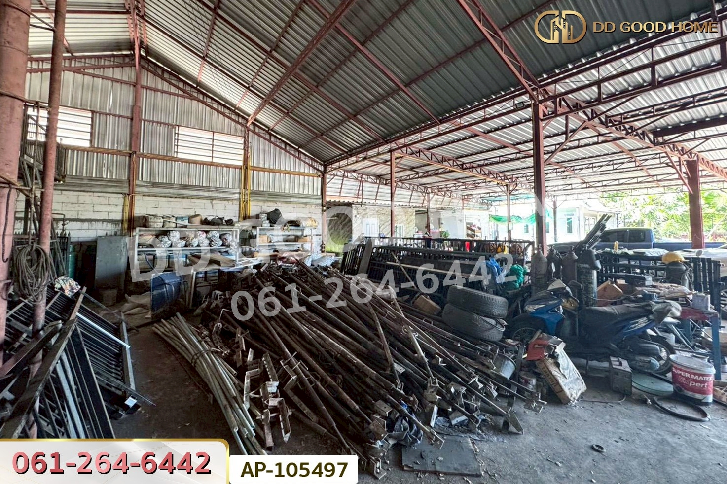 ที่ดินพร้อมสิ่งปลูกสร้าง 1 ไร่ 30 ตร.ว. ถ.เลียบคลองราษฎร์นิยม นนทบุรี ใกล้วัดคลองขวาง AP-105497