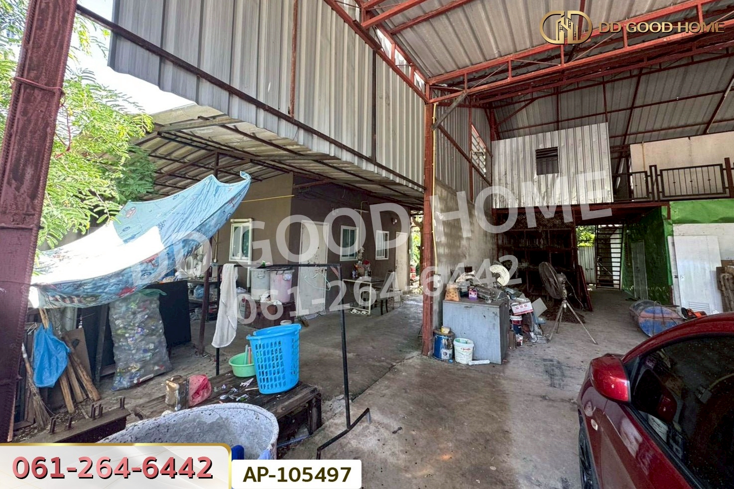 ที่ดินพร้อมสิ่งปลูกสร้าง 1 ไร่ 30 ตร.ว. ถ.เลียบคลองราษฎร์นิยม นนทบุรี ใกล้วัดคลองขวาง AP-105497