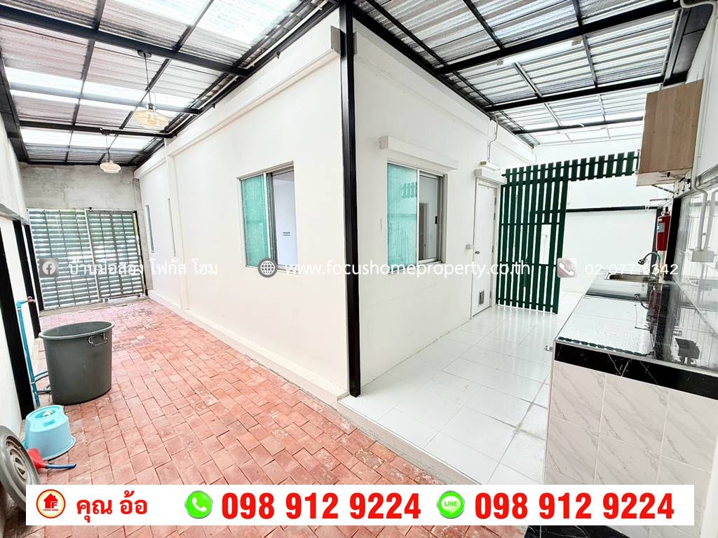 ขาย ทาวน์เฮ้าส์ หลังริม หมู่บ้านพฤกษา 112 สถานีรถไฟฟ้าคลองบางไผ่-บางใหญ่ 