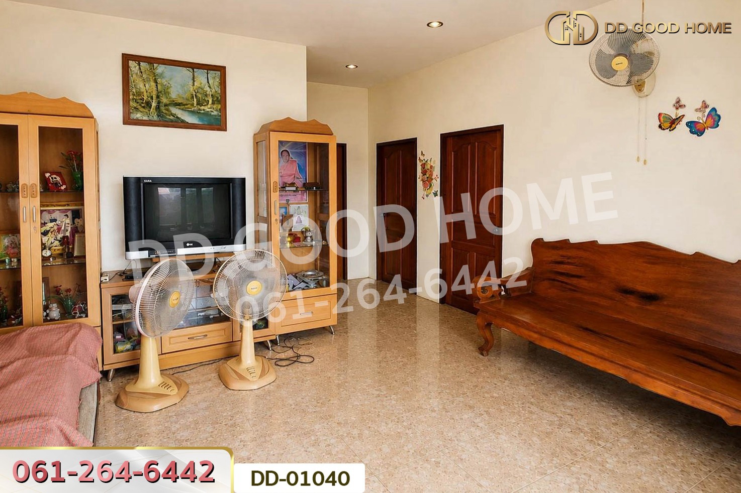 บ้านเดี่ยว สวรรคโลก สุโขทัย ใกล้โกลบอลเฮ้าส์ สาขาสวรรคโลก DD-01040