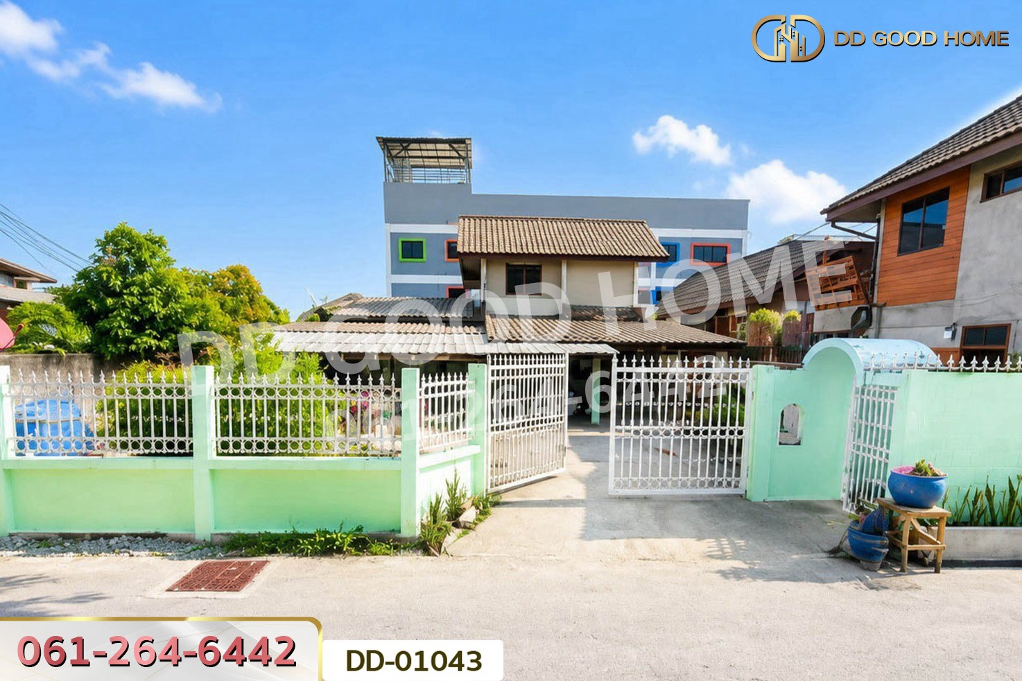 บ้านเดี่ยว ถ.สุขสวัสดิ์ ลำปาง ใกล้โฮมโปร ลำปาง DD-01043