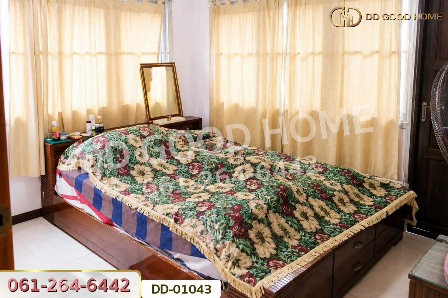 บ้านเดี่ยว ถ.สุขสวัสดิ์ ลำปาง ใกล้โฮมโปร ลำปาง DD-01043