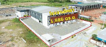 ให้เช่าโรงงานใหม่ 1 ไร่ พื้นที่ใช้สอยเยอะ 1,886 ตร.ม. พร้อมหม้อแปลง 500 KVA ใกล้ถนนเอกชัย 650 ม. เชื่อมต่อพระราม 2 - kk4313s