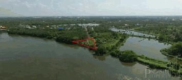 ลดราคาพิเศษ แปลงสุดท้าย ที่ดิน 100 วา รับวิวแม่น้ำ สวย บรรยากาศดีตลอดปี เหมาะปลูกบ้าน สะดวกใกล้เมืองมหาชัย 