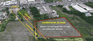ขายที่สร้างกำไร 24ไร่เศษ ราคาโปรโมชั่น ติดแนว ถ.พรานนก-สายสี่ กว้าง100 เมตร และ ถ.ด้านข้างอีก 100 เมตร ขายพิเศษ