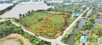 ที่สวย 3.5 ไร่ เด่นสะดุดตา ติดถนน 2 ด้าน ราคาเพียง 5,448 บาท/วา ใกล้วัดน่วมกานนท์ เชื่อมต่อถนนสวนส้ม-พระราม 2  KK3867S