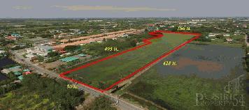 ราคาถูกกว่าครึ่ง ในทำเลเดียวกัน 23 ไร่ หลังสนามกอล์ฟรอยัลเจมส์ ใกล้เส้นหลักศาลายา - บางเลน 900 เมตร - KK2600S