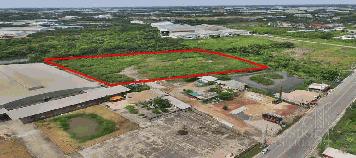 ขายที่ 10ไร่ ถมพร้อมใช้ เดินทาง สะดวกบนถนน 4 เลนส์ ใกล้พระราม 2 เพียง 3 กม. - KK3182S